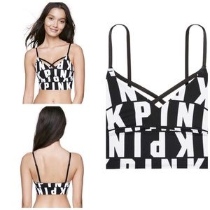 VS PINK Longline Triangular Bralette